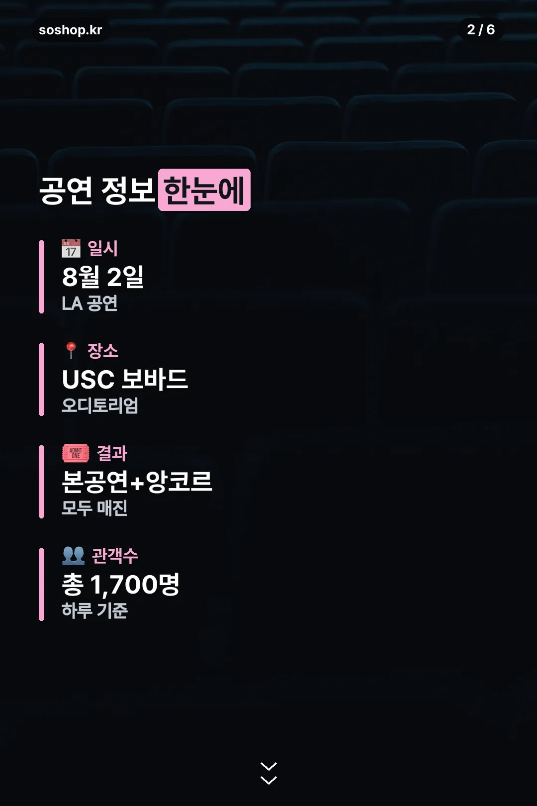 공연 정보 한눈에