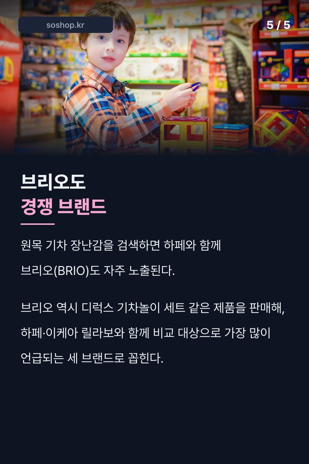 브리오도 경쟁 브랜드