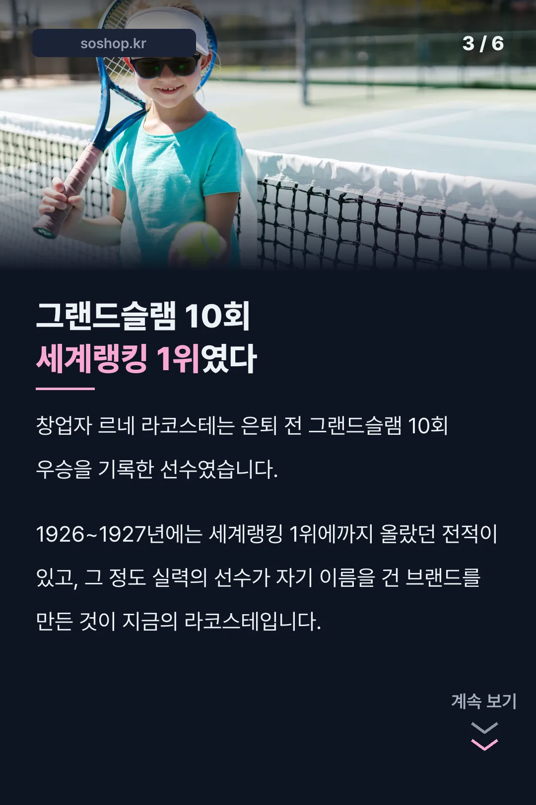 창업자 르네 라코스테 전적