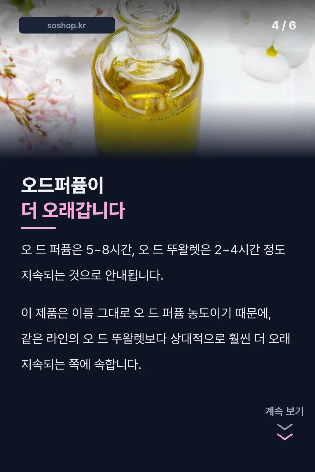 오드퍼퓸 지속력 비교